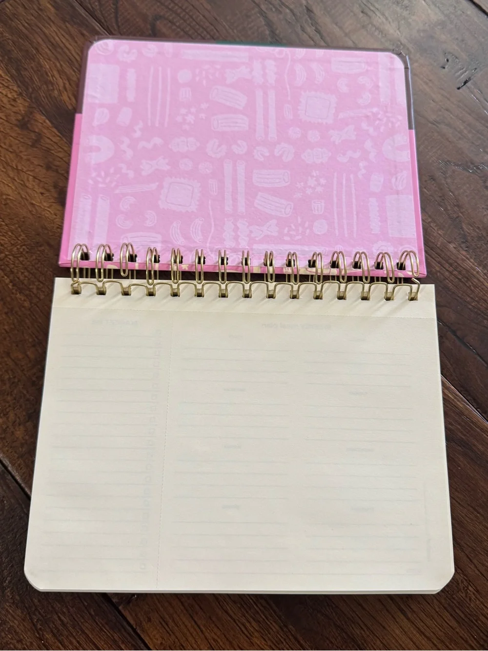 U Style Endless Pastabilities Spiral Meal Planner - Pink & Burgundy